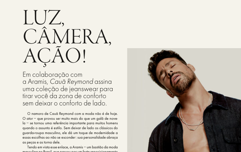 (2023) JEANS CAMPAIGN COLLAB CAUÃ REYMOND / ARAMIS